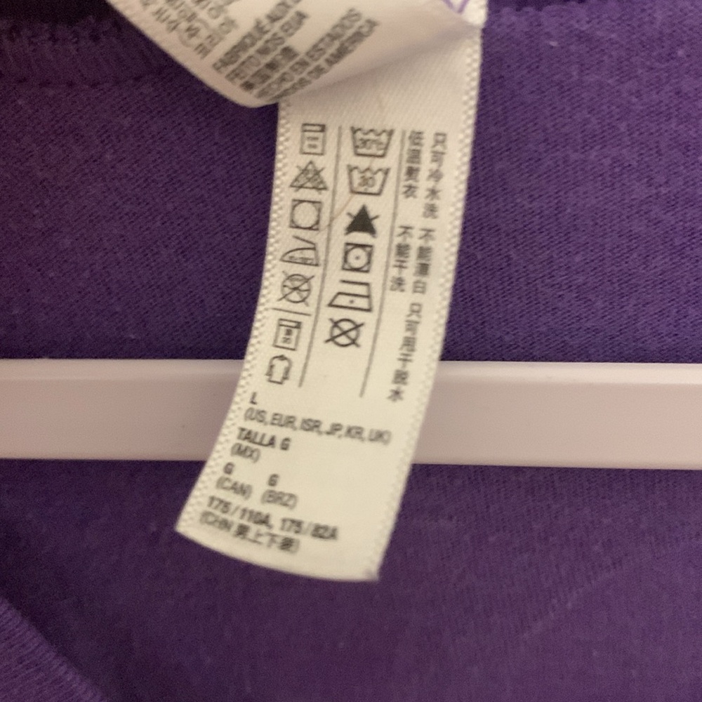 American Apparel Purple Alpha Chi Omega Domestic Violence Awareness Tee Large - Picture 8 of 12